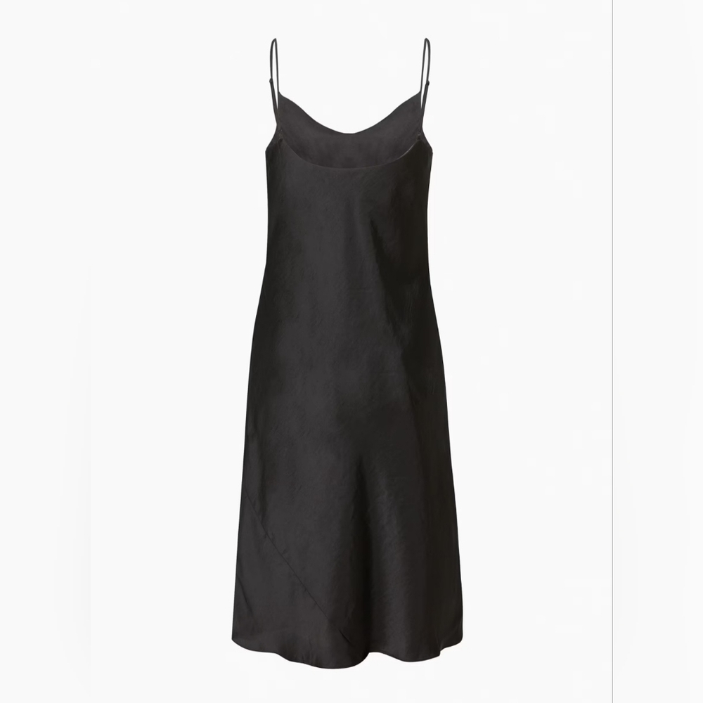 NEW Aritzia Wilfred Only Satin Cowlneck Slip Dress - Picture 2 of 5